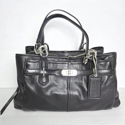 Coach Chelsea Jayden Black Leather Tote Bag