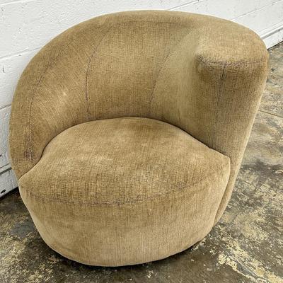 Vladimir Kagan Corkscrew Style Swivel Chair - 36X35X29”