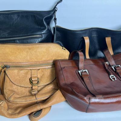 Leather Bags - Coccinelle, Etienne Aigner, Joy Susan, and Fossil 