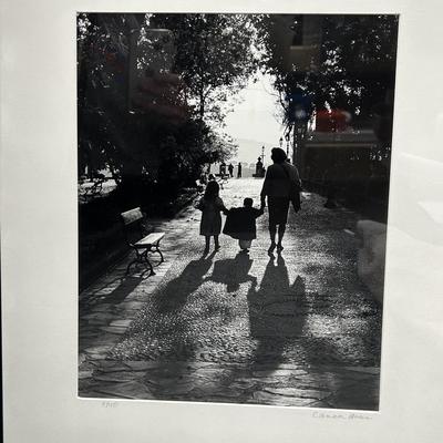Chuck Bress Signed  Black & White Photograph "Trio"  - Framed 16x20By