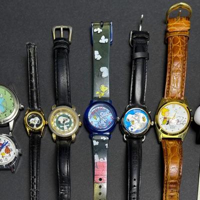 Snoopy Watch Collection Including Armitron - Untested