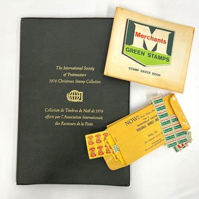 The International Society of Postmasters 1976 Christmas Stamp Collection, Stamp Saver Book And More
