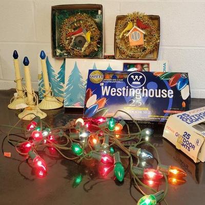 Vintage Light & Sound Christmas Tree Toppers, Outdoor Sting Lights, More