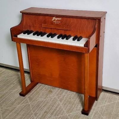 Vintage Jaymar Child Size Piano, 30-Key, Plywood Case