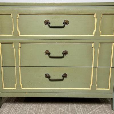 Vintage Drexel Three Drawer Chest Of Drawers - 36x18x30"