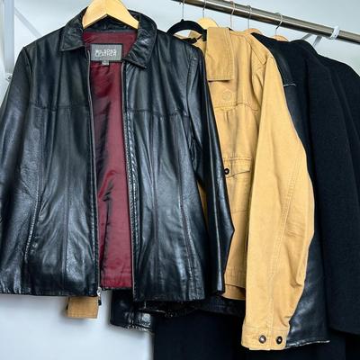 Coats & Leather Jackets - Wilson’s Leather, Kenneth Cole, Claiborne, Calvin Klein (42, 46, XL, L)