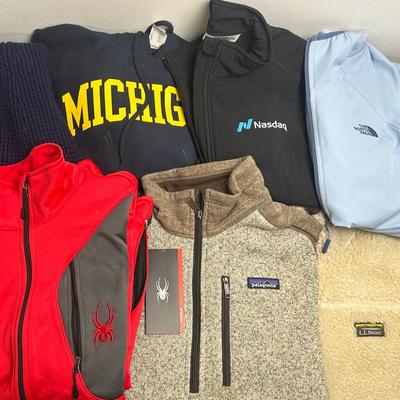 Activewear: Patagonia, NWT Spyder & Ralph Lauren, North Face, L.L. Bean, Columbia (M-XL)