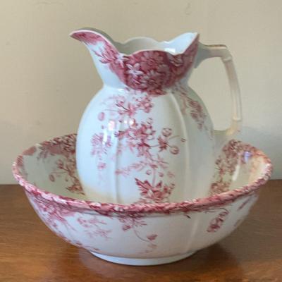 Stoke Pottery Water Pitcher & Basin