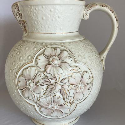 Ceramic Floral Pitcher