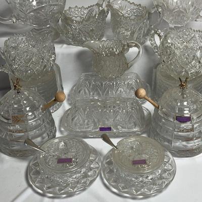 Waterford Crystal Sugar Bowls, Honey Pots & Butter Dishes