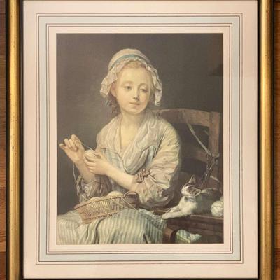 The Wool Winder by Jean-Baptiste-Siméon Chardin