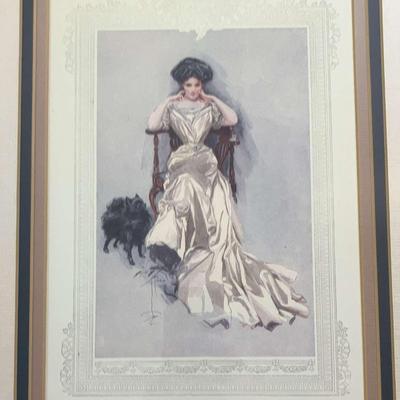 Framed print (1908) Bachelor Belles by Harrison Fisher