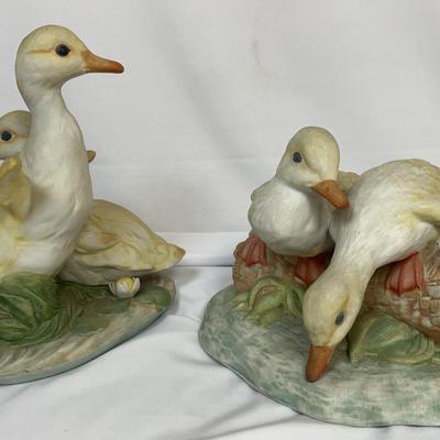 Vintage Masterpiece Porcelain Ducklings by "Homco" 1982