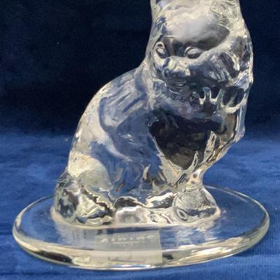 Viking Glass Cat Figurine