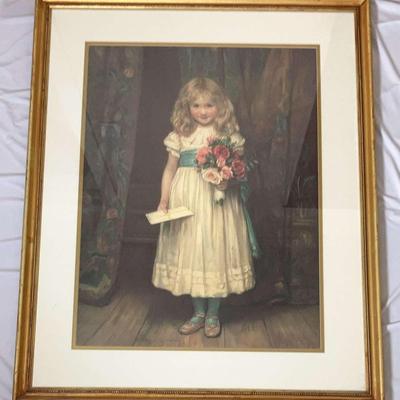 "The Love Letter" - Charles Trevor Garland Framed Print