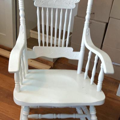 White Rocking Chair 
