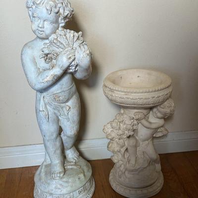 Cherubs statue & Planter Stand