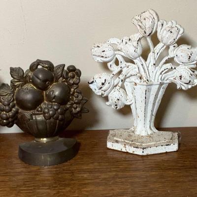 Metal Doorstops - Fruit & Flower Baskets