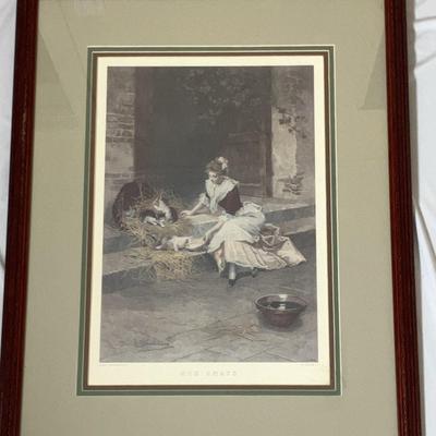 Daniel Hernandez Pinx, "Mes Chats", Framed Print