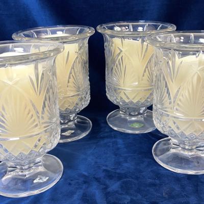 Shannon Crystal Pedestal Candle Holders
