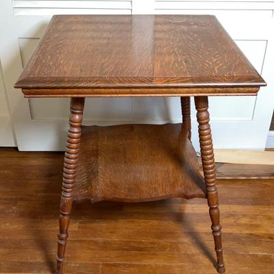 Antique Oak Parlor Table