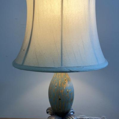 Table Lamp - Gold & Blue