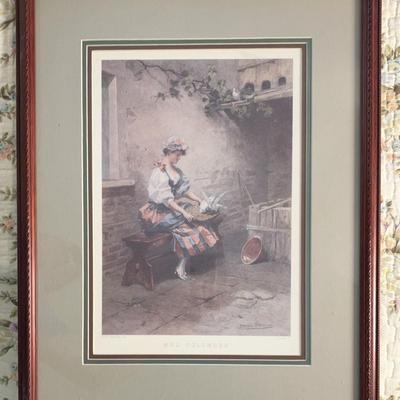 "Mes Colombes" by Daniel Hernandez Pinx - Framed & SIGNED