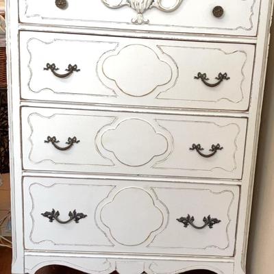 White Tall Dresser 