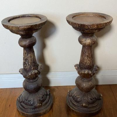 Resin Tall Candle Stands 