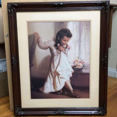 John Richard Townsend - "Her Mother's Shoes" Framed Print 