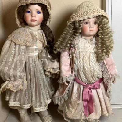 Two Porcelain Dolls  