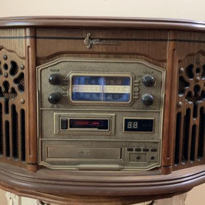 Emerson NR305TT 4-in-1 Player with CD, Cassette Players, Phono, & AM/FM Radio 