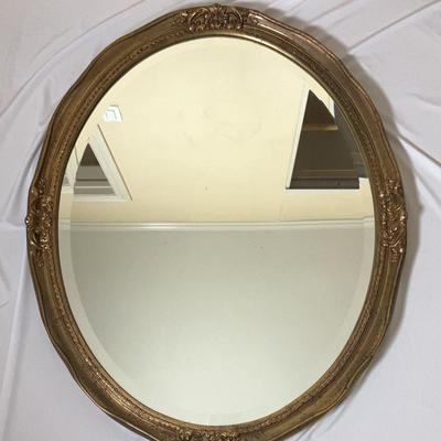 Oval Framed Mirror
