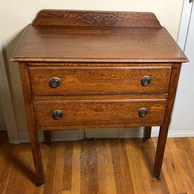 Small Vintage Two Drawer Dresser