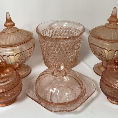 Pink Depression Glass Collection