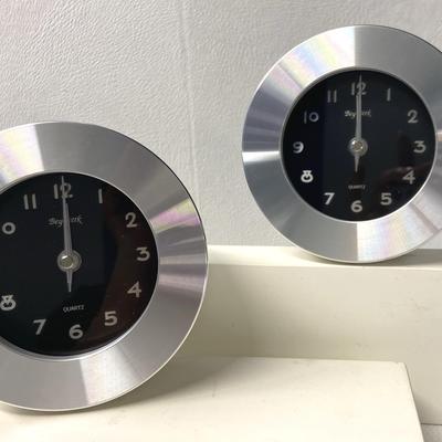 Bey-Berk Quartz Alarm Clock, Pair