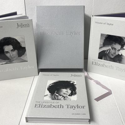 “The Lifestyle of Elizabeth Taylor”, Julien’s Auctions UK Catalogue 2019, 3 Hardbacks