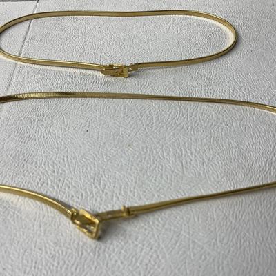 Accesocraft Goldtone NYC Vintage Belts, 2 Pcs S26/28