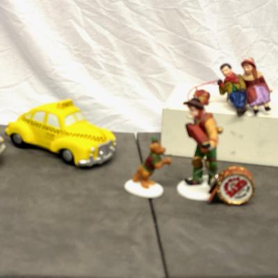 Department 56 Christmas Village Cars and People Accessories, With Boxes