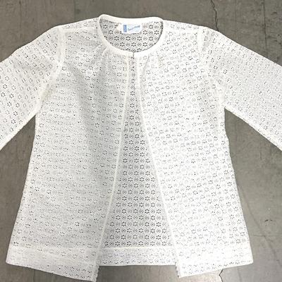Vintage Carol and Mary, Hawaii Lace Blouse, Circa 1970s - White, Women’s Large