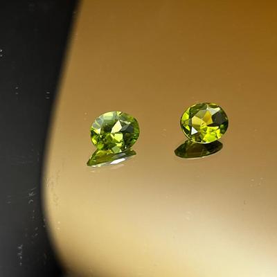 Chinese Peridot Pair - 9x7mm 1.60ct 1.65ct (7th)