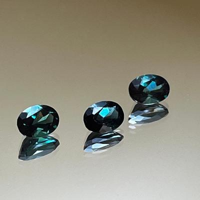 Green Labradorite Suite of Ovals - .65ct .75ct .80ct, 7x5mm each
