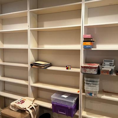 Handmade White Solid Wood Bookshelf - Floor-to-ceiling (3)