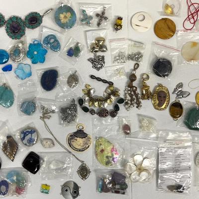 Artisan Pendants- Murano Glass, Semiprecious Stones, Metal - Costume Jewelry-Making