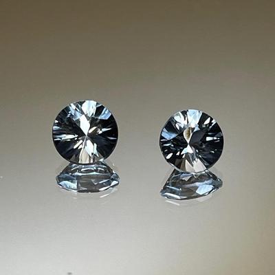 Brazilian Petalite Pair - Round- 8mm 1.60ct 1.40ct
