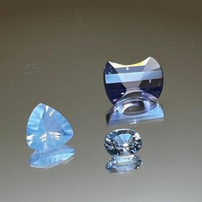 Blue Moon Quartz 2.75ct, Kunzite .60ct, Amethyst 6.15ct