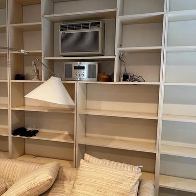 Handmade White Solid Wood Bookshelves - Floor-to-ceiling, 2 Shelves (6)