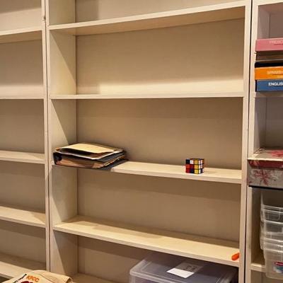Handmade White Solid Wood Bookshelf - Floor-to-ceiling (2)
