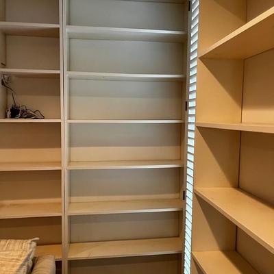 Handmade White Solid Wood Bookshelf - Floor-to-ceiling (5)