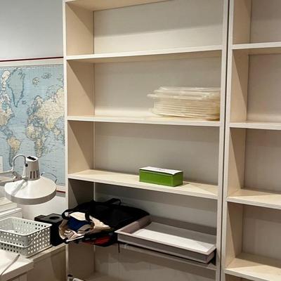 Handmade White Solid Wood Bookshelf - Floor-to-ceiling (11)